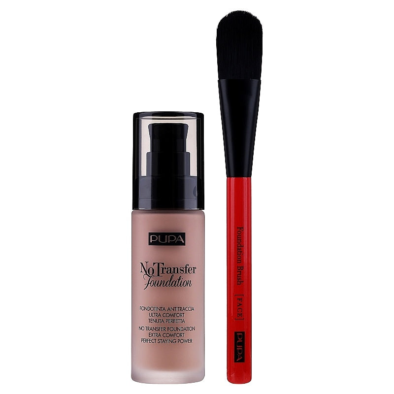 No Transfer Foundation &Foundation Brush